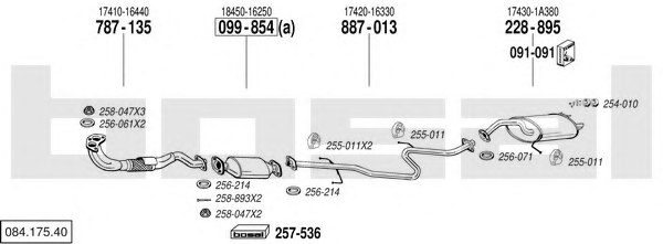 BOSAL 084.175.40 Exhaust System